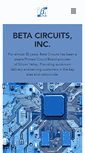 Mobile Screenshot of betacircuits.com