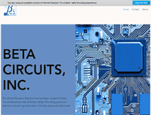 Tablet Screenshot of betacircuits.com